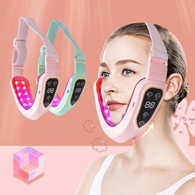 Facial Lifting Device LED Photon Therapy Vibrační masážní přístroj na zeštíhlení obličeje EMS EMS masážní přístroj na obličej s dvojitou bradou ve tvaru V
