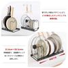 and Detachable Extendable Frying Pan Rack with 12 Dividers TITIROBA Frying Pan Storage Kitchen Storage Pot Storage Frying Lid Black Adjustable
