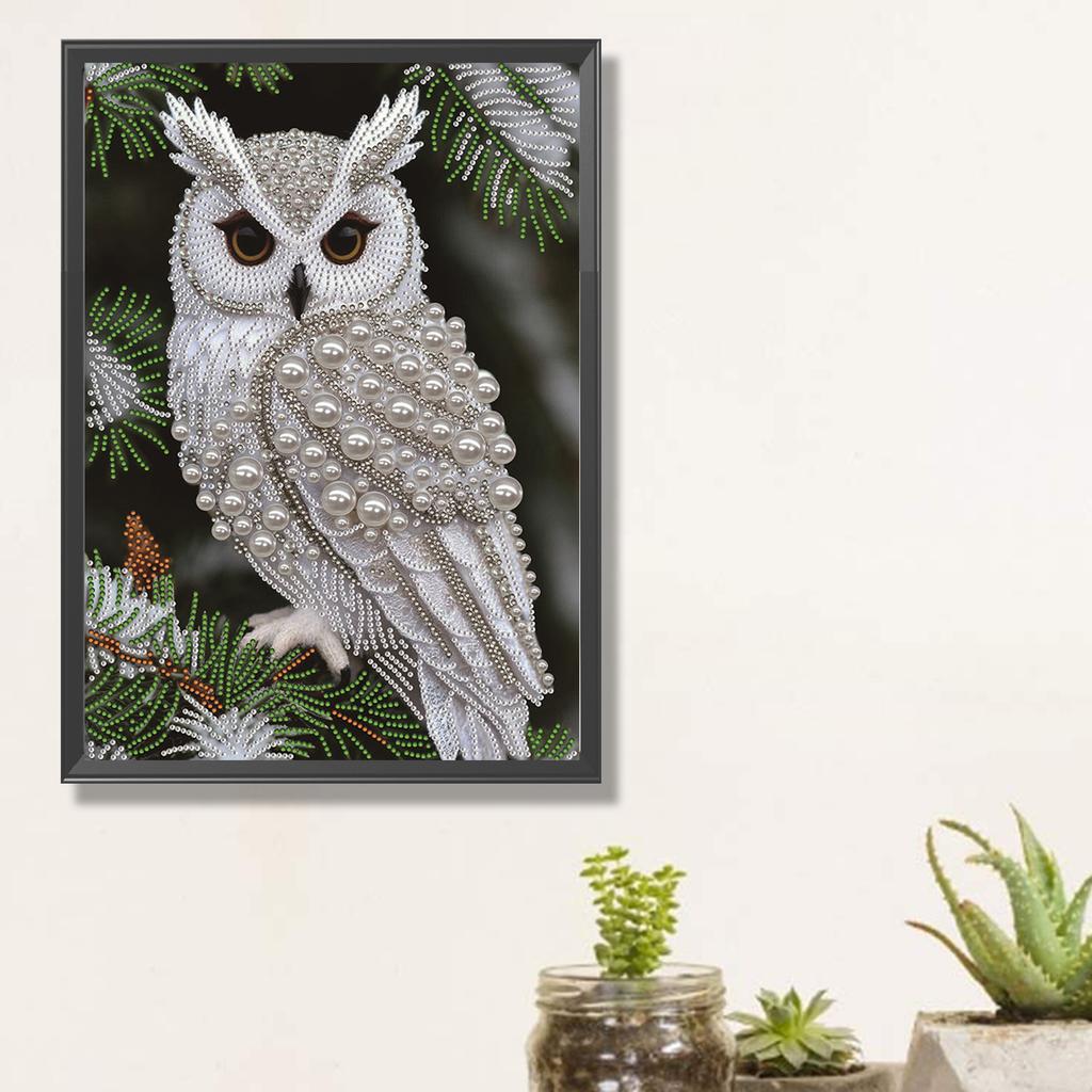Owl Jellyfish Special Shaped 5D DIY Partial Drill Diamond Painting Kits for Adults Gift Home Wall Decor Diamond Art Kit 30x40cm