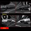 3pcs Car Styling Chrome Wiper Shift Lever Cruise Covers Frame Stickers Kit Trim For Mercedes Benzs CLA C E S Class W205 W213