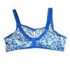 Printed Leopard Print Wire-free Full-cup Bra for Plus-size Girls Ultra-thin Cups No Padding