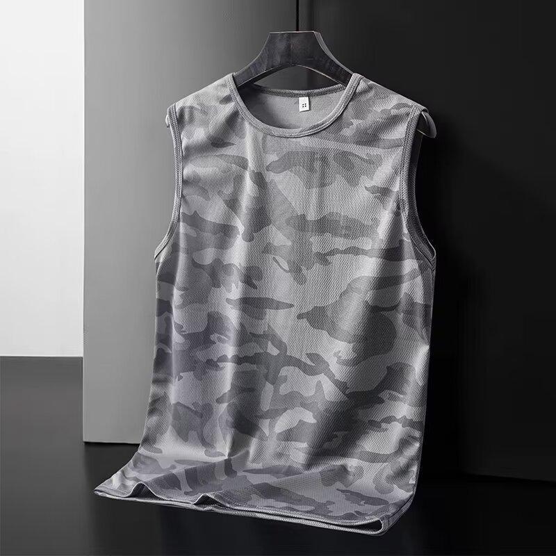 

Quick-Dry Cool Men S Vest, Lightweight And Breathable, Sleeveless Quick-Dry Elastic, Men S Sleeveless Top 5XL сірий
