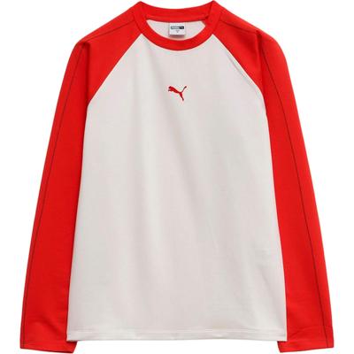 Comfortable Versatile Raglan Long Sleeve T-Shirt Men Tops Red 94091801