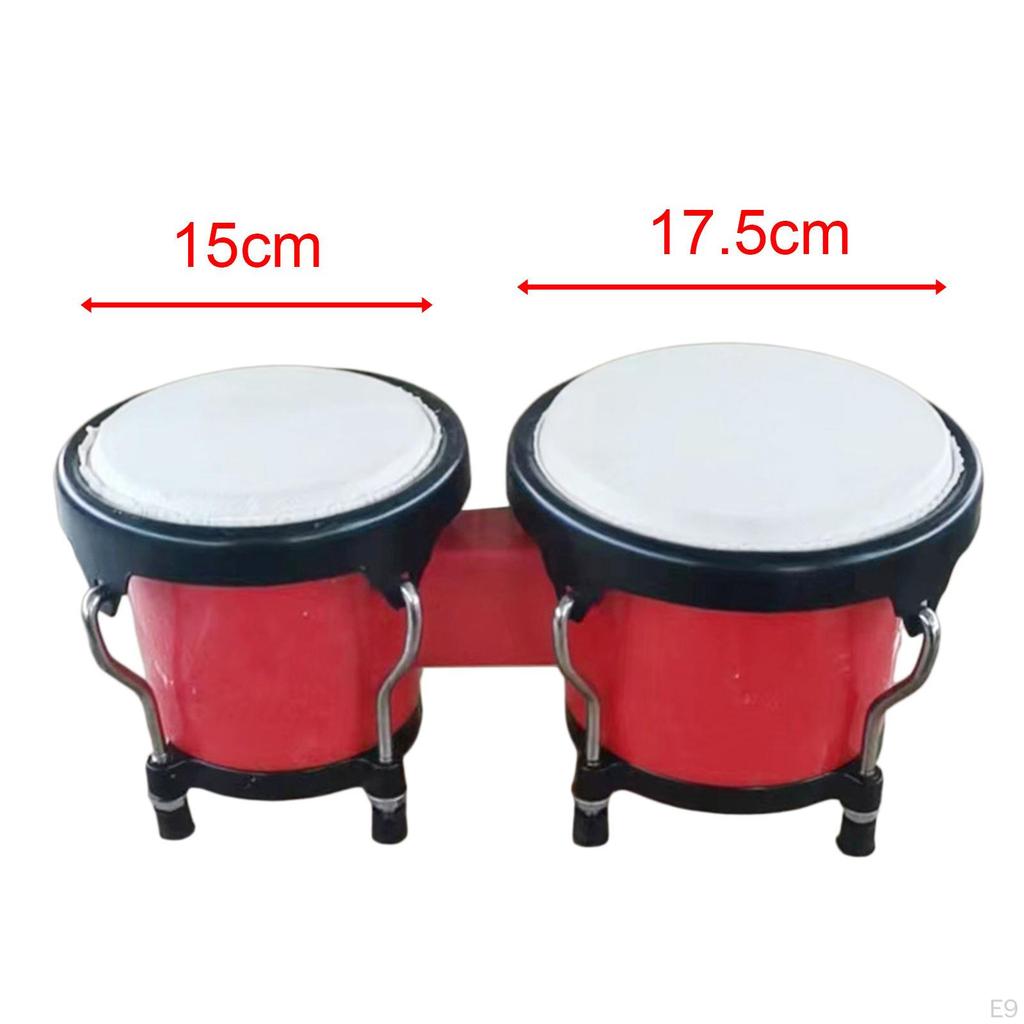African Drum Music Instruments ,Percussion Bongos Set for Birthday Gifts Children Kids