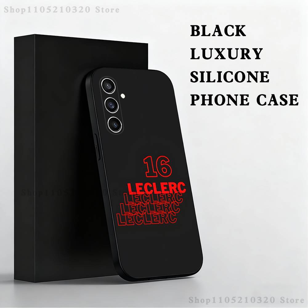 C-Charles L-Leclerc F-F1 16 Phone Case  For Samsung S 25,24,23,22,30,21,10,9,Ultra,Plus,Lite,FE,4,5 G Black Soft Case