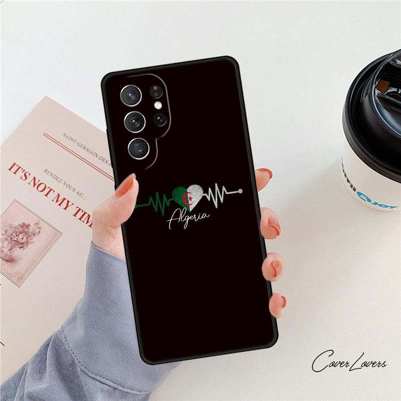 Algeria Flag Algerian phone case For Samsung Galaxy S24 S25 S23 S22 Ultra Note 10 20 Plus S20 S21 FE Cover