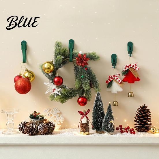 Gancio da Parete Decorazione Festiva Appendi Stagionale Robusto Ghirlanda di Natale Pendente da Appendere Supporto Adesivo Articoli per la Casa