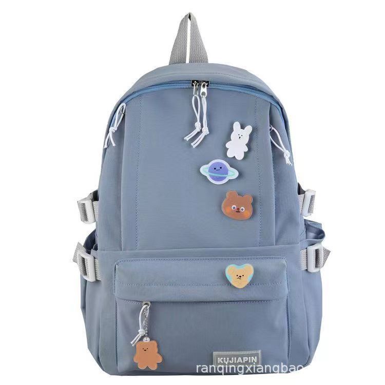 

Trendy new backpack, unisex college students daily matching large capacity for travel average size