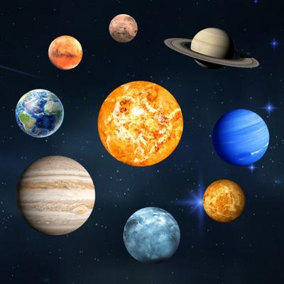 9 ADET Güneş Sistemi Çocuk Duvar Çıkartmaları Parlayan Kozmik Gezegen Güneş Dünya Ay Duvar Çıkartmaları Çocuk Odası Yatak Odası Oturma Odası için