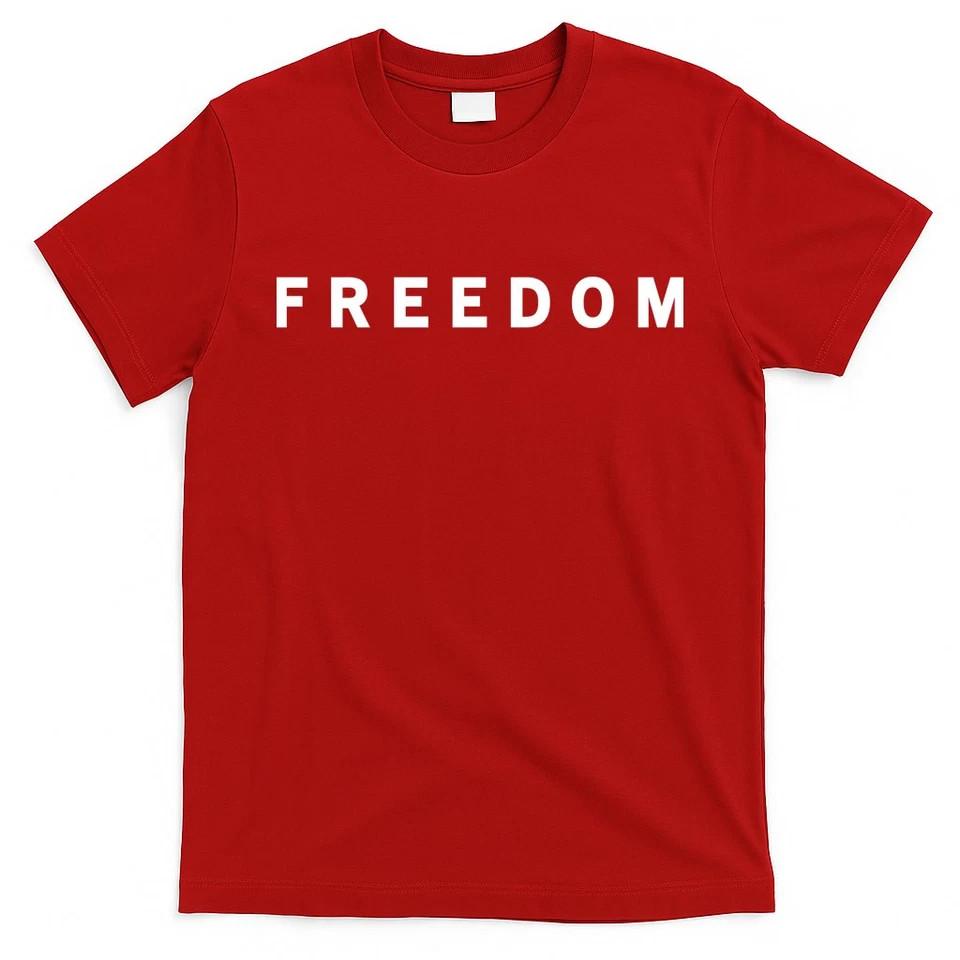 Freedom Charlie Kirk  red S-5XL USA Christian T-Shirt Unisex T-Shirt XXXXL