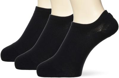 Okamoto Cocopita Sneaker Deep Cotton Größen für Herren und Damen Socken, Passform, Mischung, 3er-Set, 25.0cm-27.0cm, Schwarz,