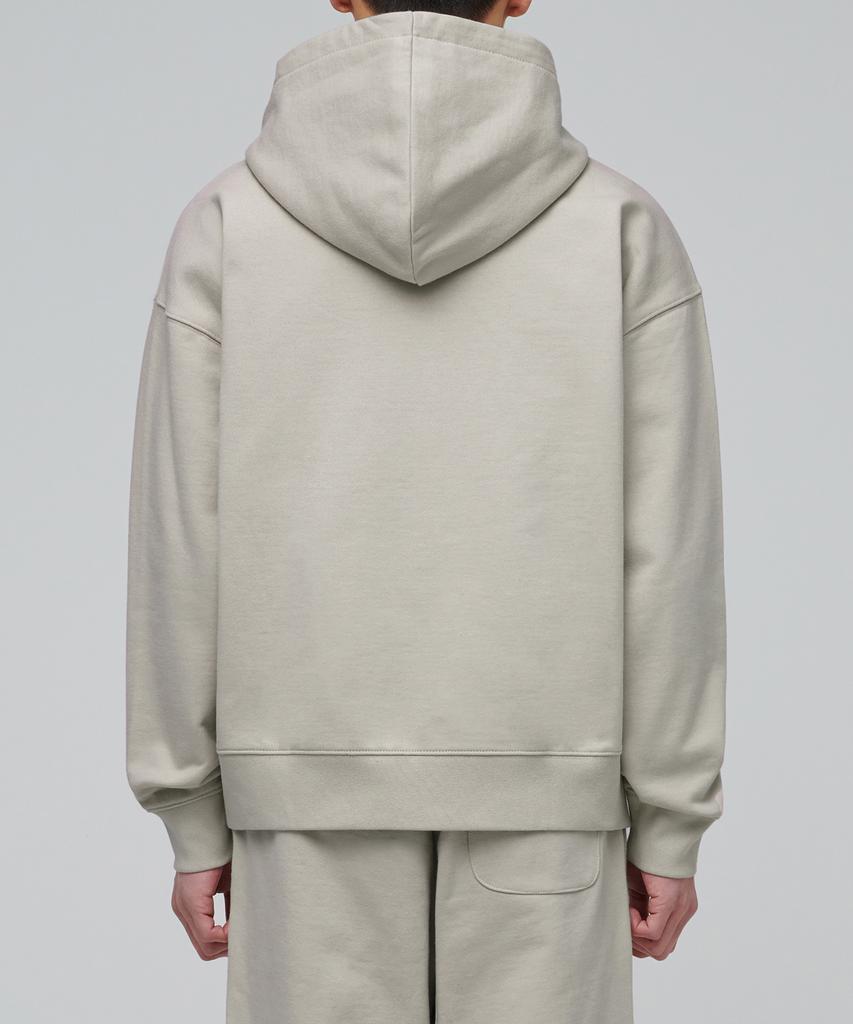 Musinsa Standard Heavyweight Oversized Hooded Sweat Zip-Up [Light Beige]