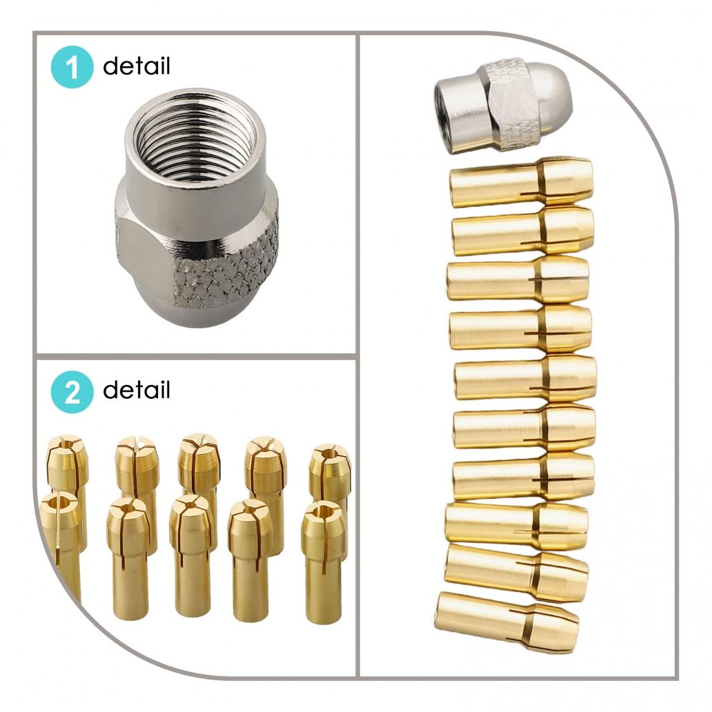 

Mini Drill Tool 11pcs/Set Accessories Collet Chuck