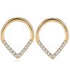 Heart Hinged Nose Ring Hoop Teardrop Septum Hoop Conch Daith Helix Ring Hoops Rook Tragus Ring Lip Ring Cartilage Earrings Hoop