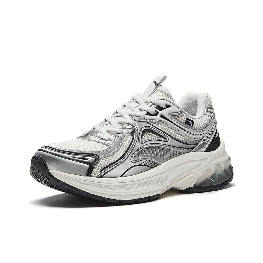 Anta Urban Retro Running Shoes Comfortable Fashion Fabric Synthetic Leather Shock Absorbing Wear Resistant Low Top Casual Women sneaker 922535595-5