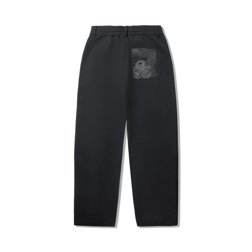 Li Ning X Jackie Chan Collaboration Kung Fu Series Straight Loose Fit Printed Casual Pants Men Bottoms AKXV349-3