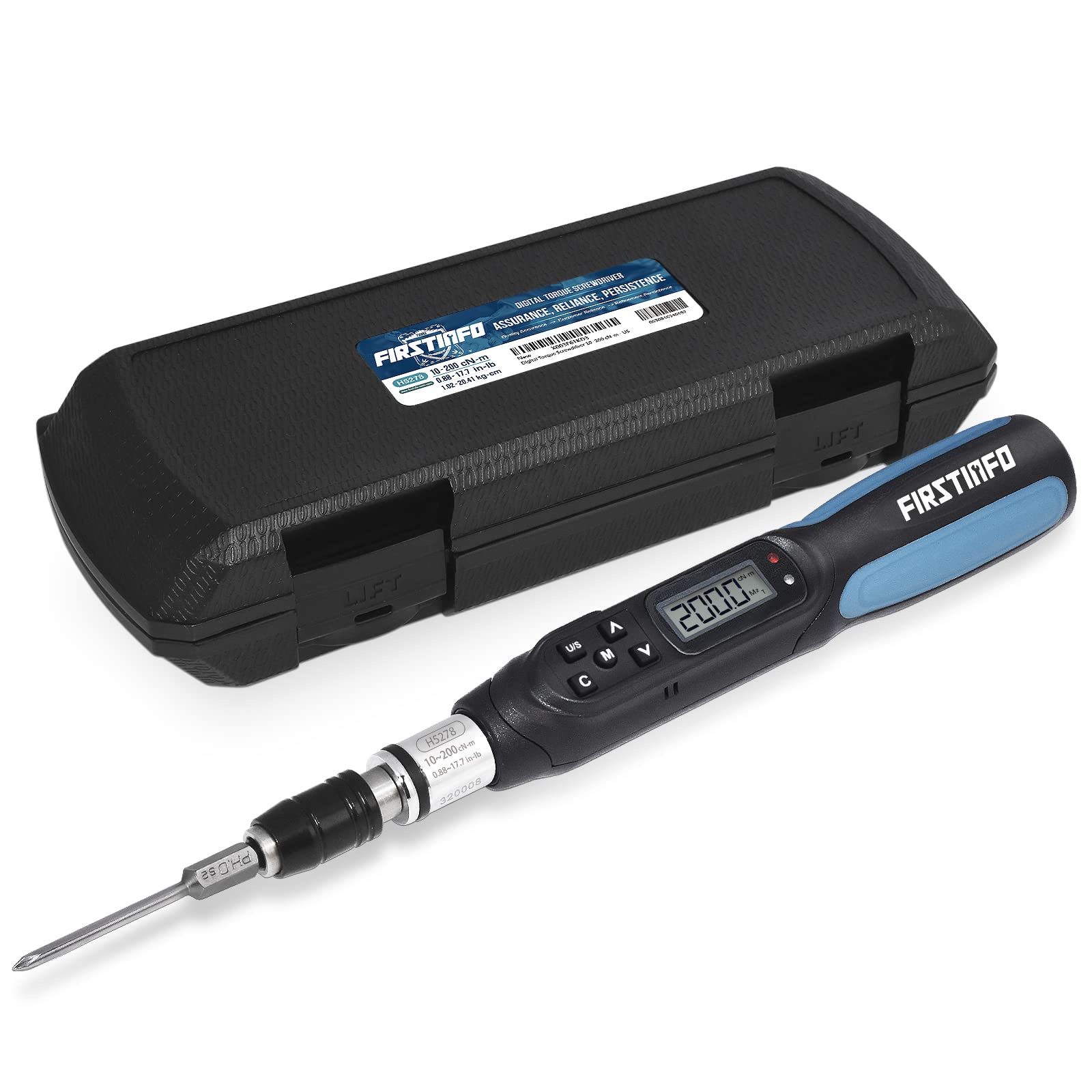 

Ryosho FIRSTINFO TOOLS cNm Digital Torque Driver 10-200 чорний