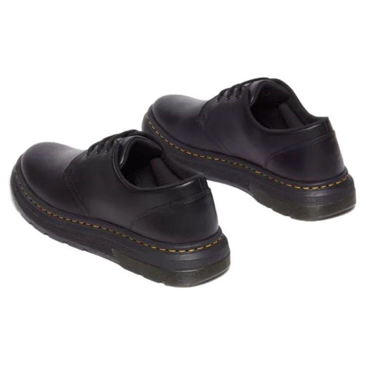 Dr. Martens Scarpe Casual Comode Basse con Lacci in Pelle a Punta Rotonda Unisex Scarpe Casual Nere 31669001