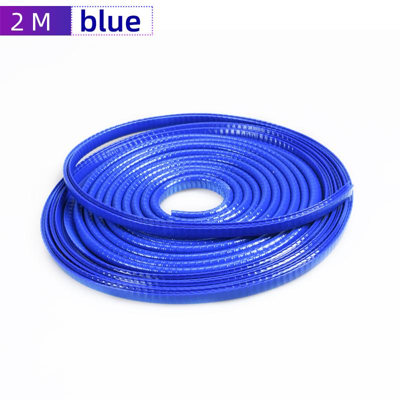 

10 м край двери автомобиля защита от царапин наклейка защита отделка Стайлинг молдинги защита универсальный авто бампер декоративное уплотнение 2m blue