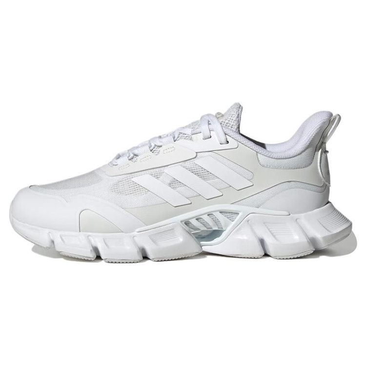 Adidas Climacool Solid Color Comfortable PU Fabric Synthetic Leather Low Top Casual Urban Commuting Running Shoes Unisex Sneakers White Gray IF0639