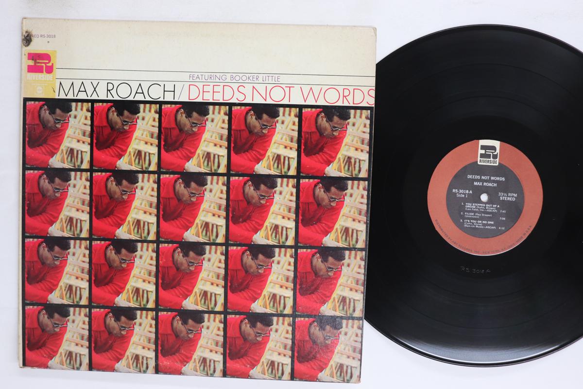 

LP Record MAX ROACH BOOKER LITTLE Deeds Not Words RS3018 RIVERSIDE 1968 US Jazz Used