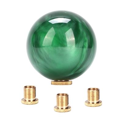 Marble Style Round Ball Gear Shift Shifter Knob Stick Head with Mounting Adapters