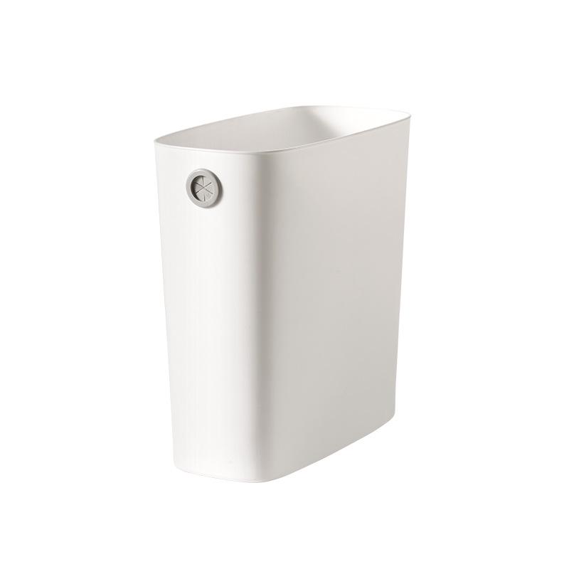 Gap-Friendly Lidless Trash Can for Home - Living Room, Bathroom, Kitchen
