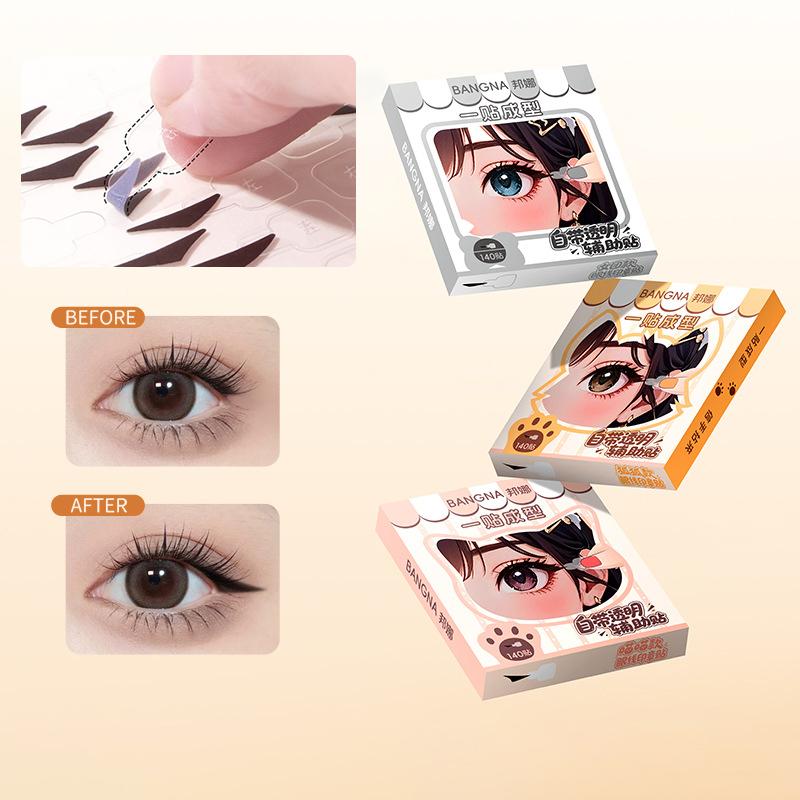 140 Buc/Cutie Autocolante Eyeliner cu Ștampilă Rezistente la Apă Cu Mâner Modelare Dintr-o Singură Aplicare Ușor de Folosit Rezistent la Apă Rezistent la Transpirație Transpirație