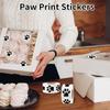 500pcs Clear Paw Prints - Strong Self-Adhesive Pet Stickers, for Dog & Cat Decor, Birthday Parties, Gift Tags, Business Labels