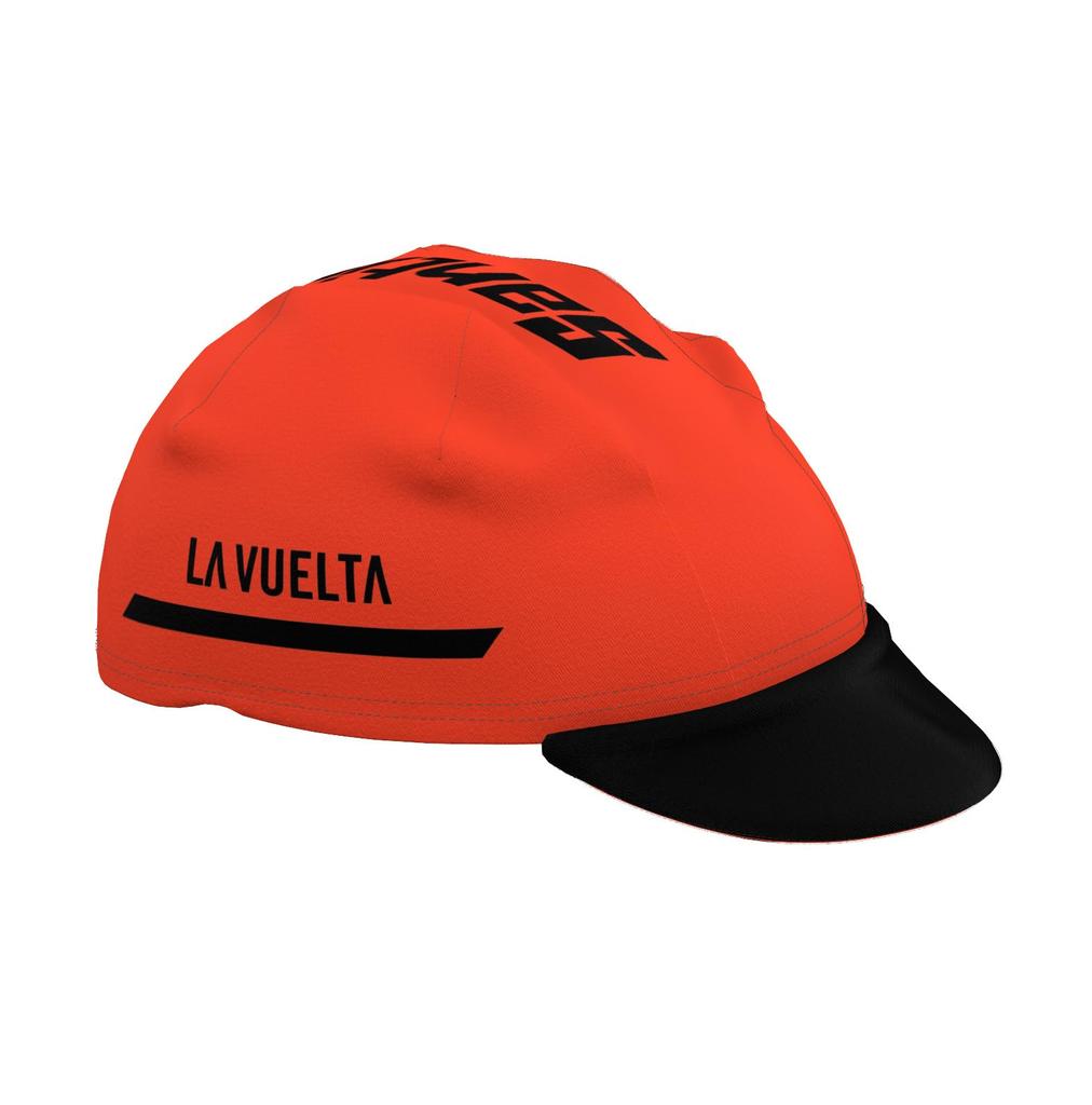 Santini LA VUELTA Cycling Cap RE460COT25LVLDER Red Jersey Cycling Cap