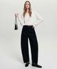 Lugkaeseuteu Linh Curved Cotton Pants_Black / Linh Curved Cotton Pants_Black