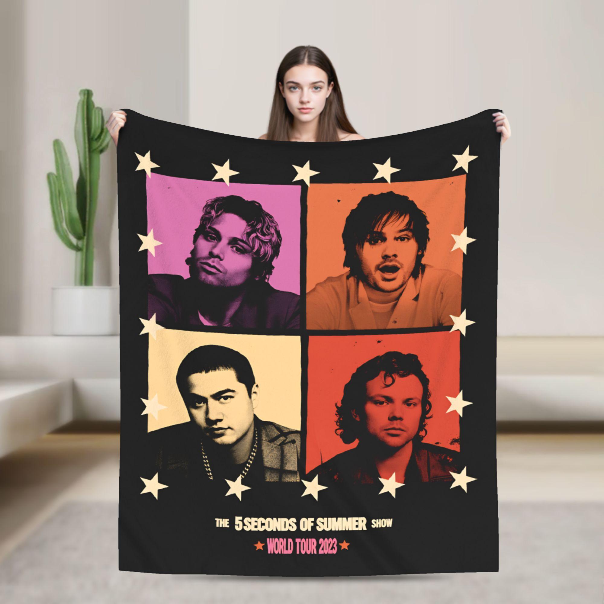 

Michael Clifford Warm Soft Blanket 5 S-Seconds Summer Plush Bedding Throws Funny Living Room Flannel Bedspread Sofa Bed Cover 80x120cm(31x47inch)