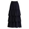 White 3-Tier Lace Trim Flare Skirt - Spring/Summer 2026 Collection