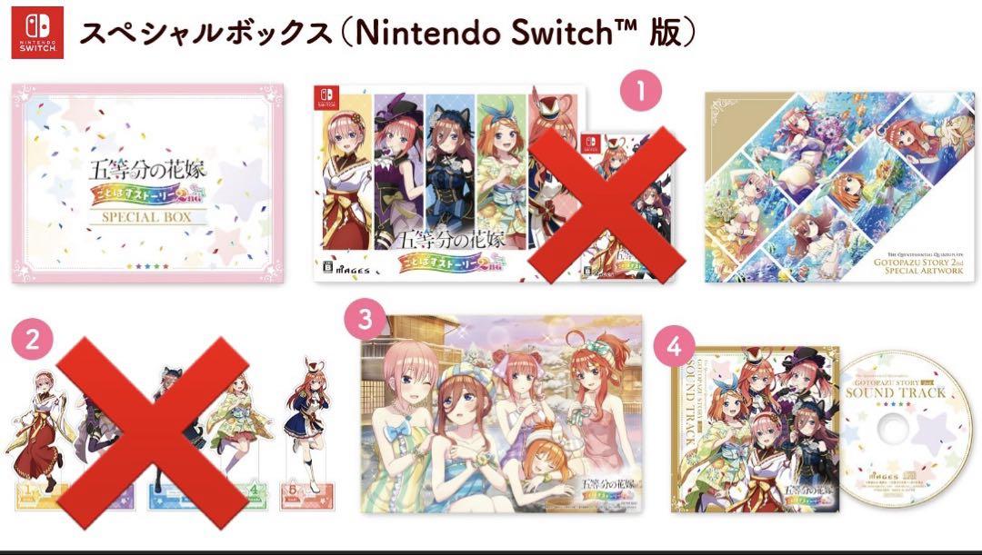 

[USED] The Quintessential Quintuplets Special Box (No Game Software Acrylic Stand)