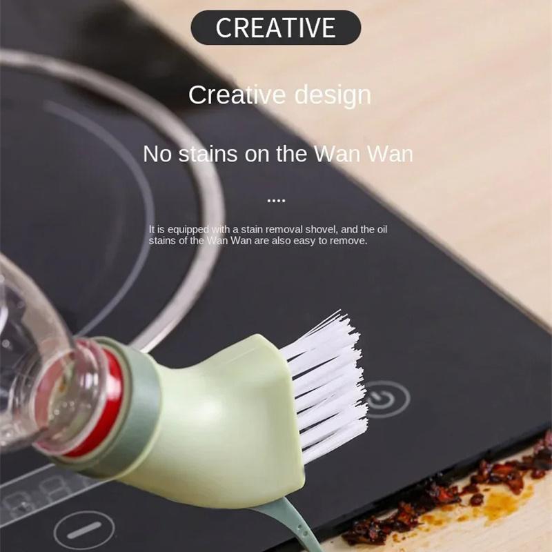 Creative Cleaning Brush Can Be Connected To Mineral Water Bottle Dry-Wet Dual-Use Cleaning Brush Household Gap Brush