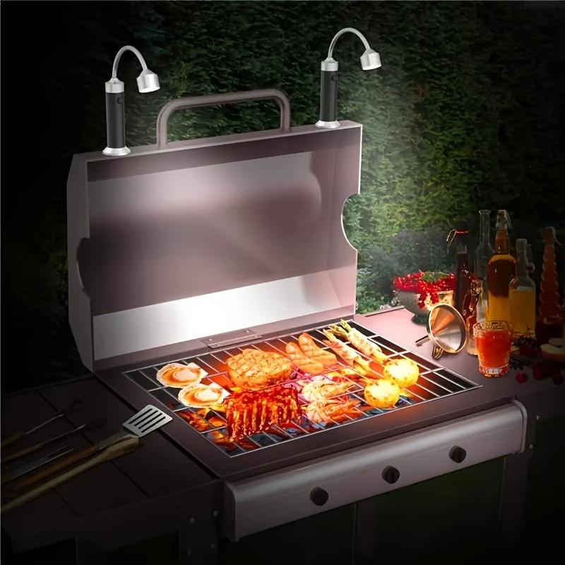Magnetic BBQ Grill Light with 360° Flexible Gooseneck - Super Bright LED Outdoor Barbecue Flashlight, Handy Camping & Cooking Tool Gift for Men