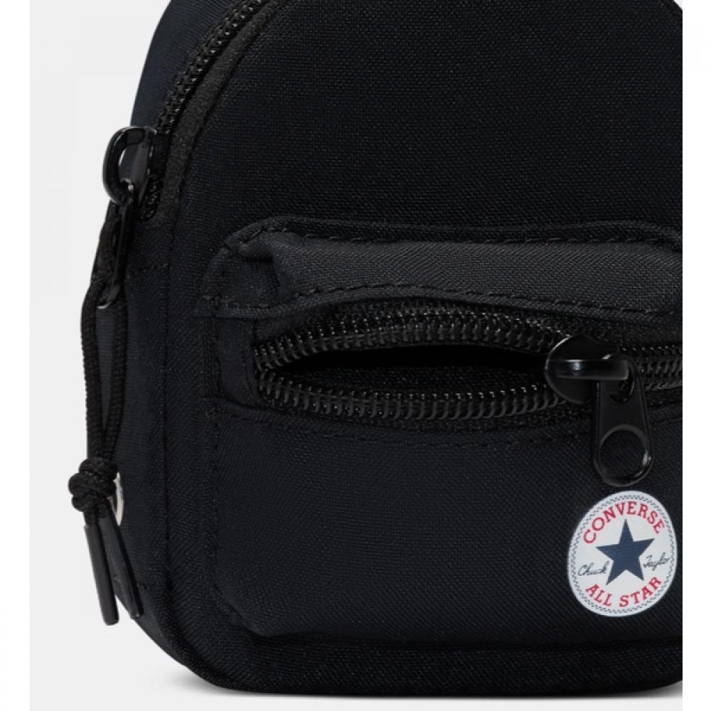 Converse Mini Backpack Pouch Travel Bag Black 10027428 A01