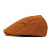 Solid-colour flat-brim cap Forward-facing cap Beret Cotton casual cap Casual cap for men and women