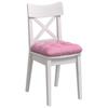 Seat Cushions 4 Pcs Pink 40 X 40 X 12 Cm Fabric