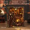 DIY Book Nook Kit - 3D Wooden Puzzle Dollhouse Building Model Toy Creative Christmas & Black Friday Gift Miniature Desktop Decor