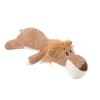 Squeaky Plush Lion Dog Toy, Interactive Stuffed Pet Chew Toy for Puppies Small Dogs, Durable Teeth Cleaning Crinkle Toy