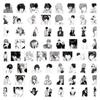 10/30/60pcs Anime Black White Manga Death Note Stickers Decals DIY Laptop Skateboard Diary Phone Case Waterproof Sticker Toy