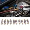 Air Conditioner Valve Stem Core Easy Installation Shockproof 26.8mm Length 20pcs Aluminum Alloy and