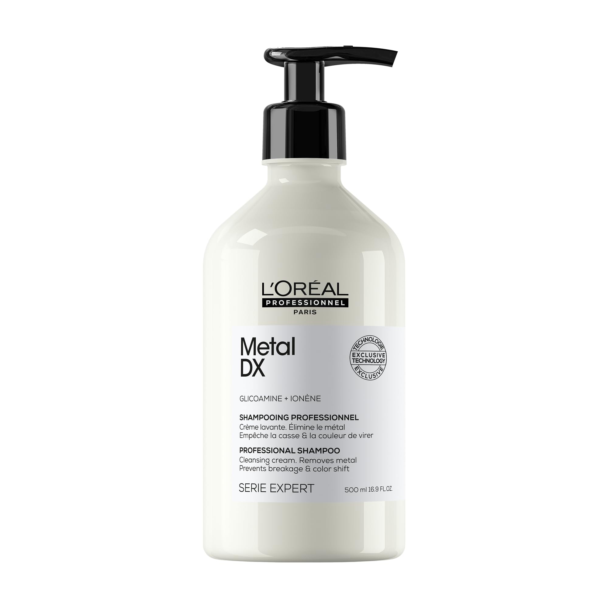 L Oréal Professional Metal DX Шампунь 500 мл - Уход за поврежденными волосами, Кремовая текстура, Натуральное ощущение
