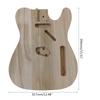 Unfertiger Gitarrenkörper Poliertes Holzart, DIY, T-Stil Gitarrenzubehör