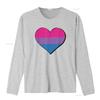 Bisexual Pride Flag Heart Bi T Shirt Vintage Washed Unisex Versatile Streetwear Breathable Designer Clothes Stylish
