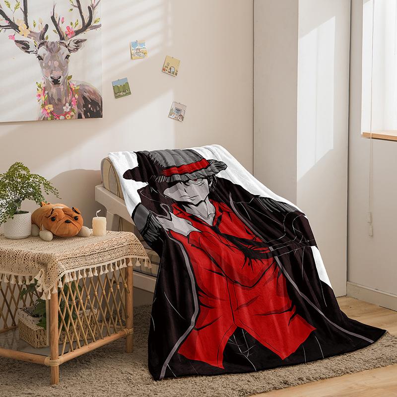 Cartoon ONE PIECE series double-sided flannel 2D digital printing blanket blanket