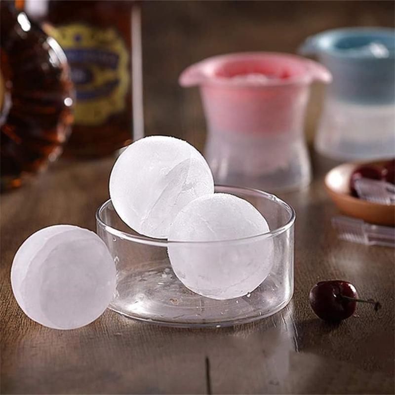 Silicone Sphere Ice Mold, Ice Hockey Mold, Whiskey Cocktails Drinks Partner Ice Cream Tool Diy Ball Mold