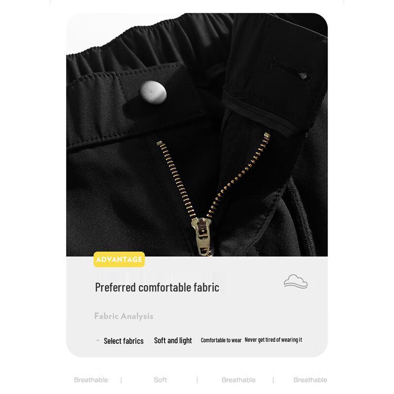 Wassup Sohot Men's Casual Straight Wide-Leg Cargo Pants