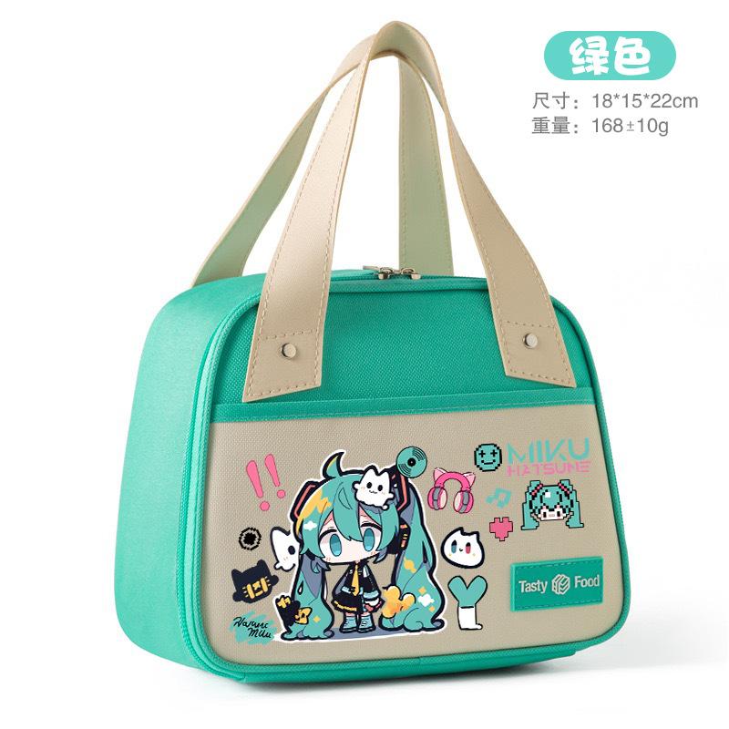 Hatsune Miku Süße Cartoon Isolierte Lunchtasche Große Kapazität Handtasche Thermisch Süße Cartoon Tragbare Tasche Schülerschenke